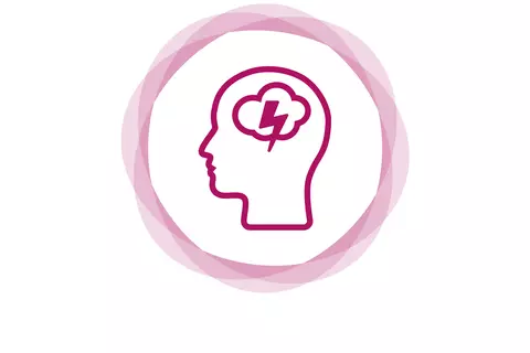 Icon physische Ursachen von Vergesslichkeit