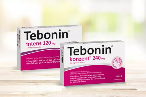 Packshots Tebonin auf Holzplatte