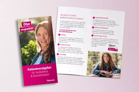 Tebonin Broschüre Gedächtnis & Konzentration